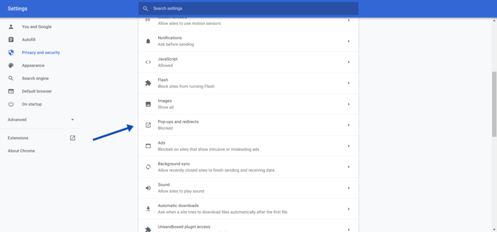Stop pop-up Ads on Google Chrome disable pop up Ads on Google Chrome