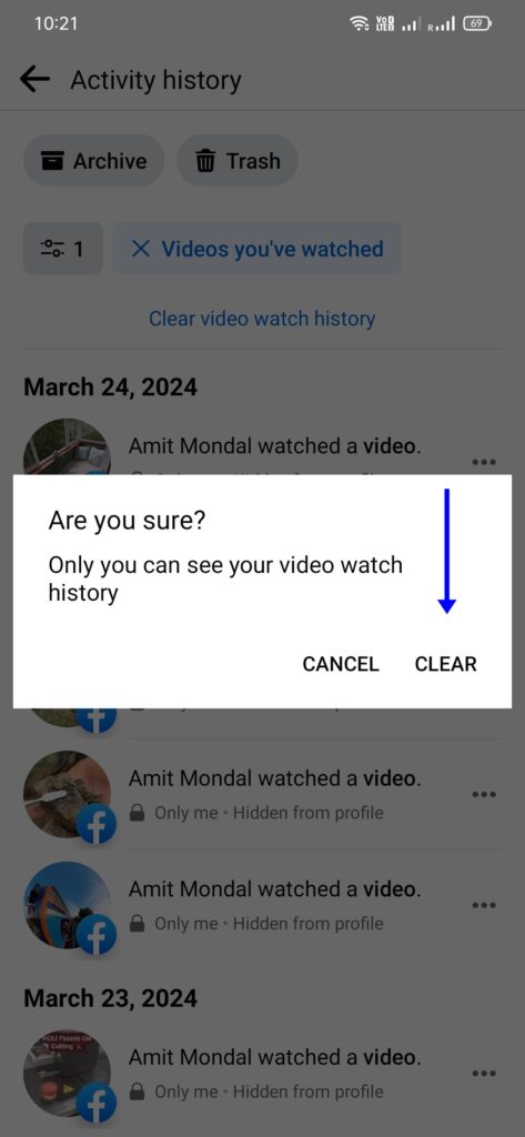 How to Delete Facebook Watch History on Mobile and Desktop 6 Delete Facebook Watch History